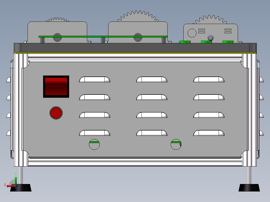 底托自动上线方案后视图