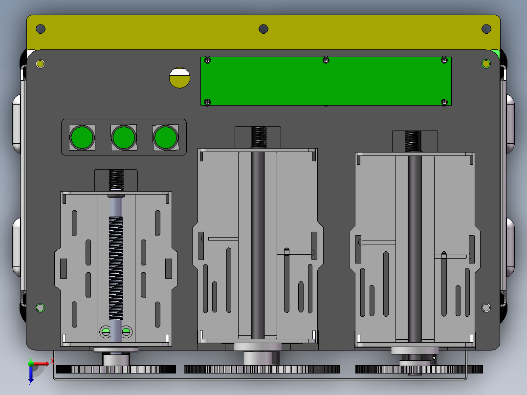 底托自动上线方案俯视图
