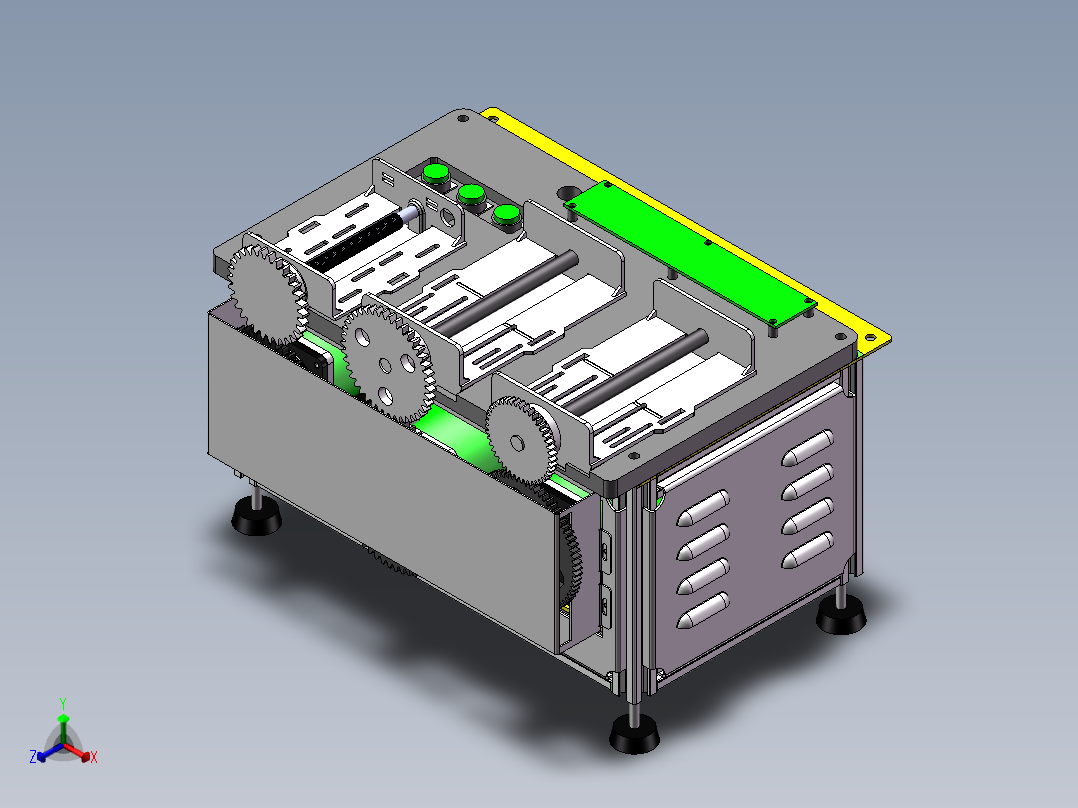 底托自动上线方案正等轴测图