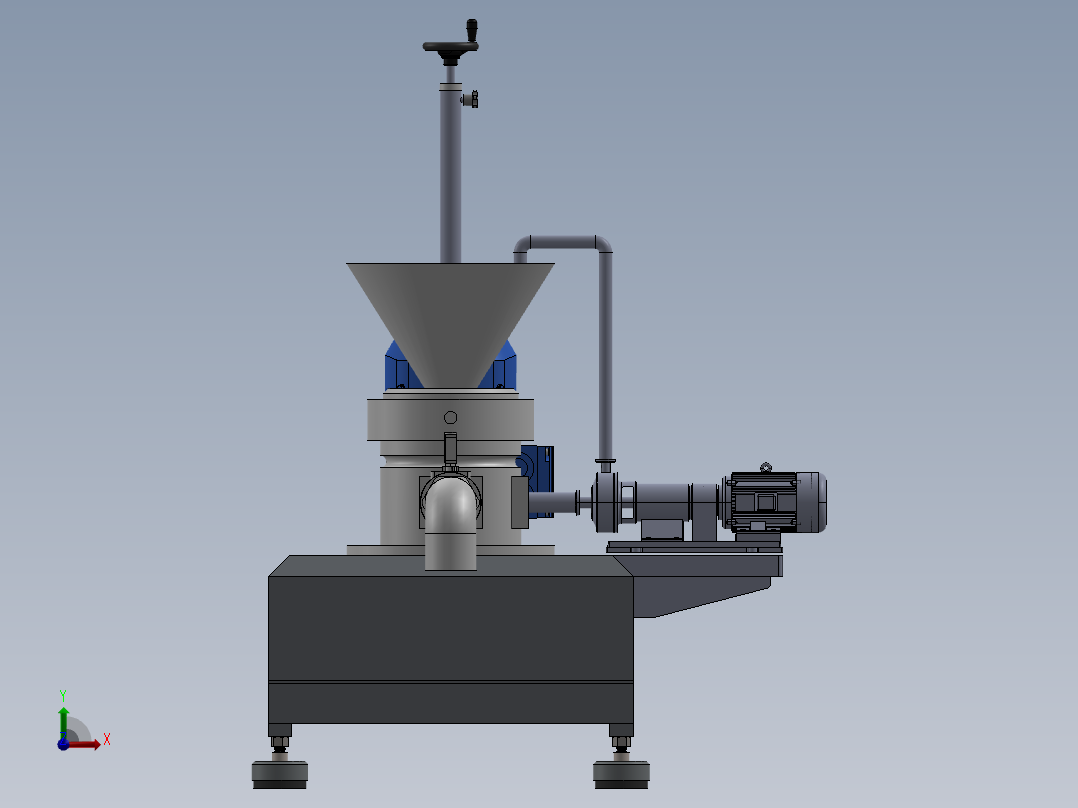 胶体磨sw18可编辑前视图