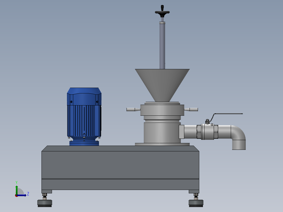 胶体磨sw18可编辑左视图