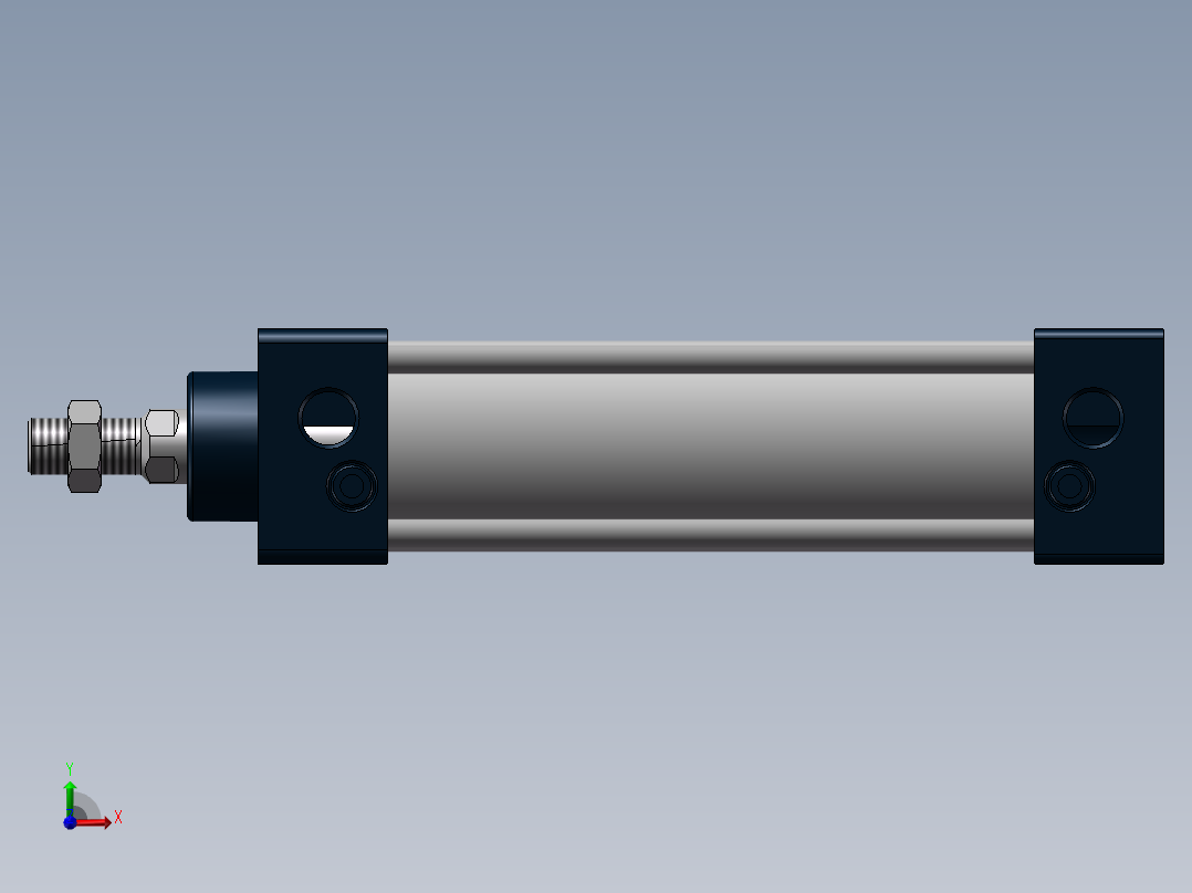 标准气缸SC40X25到SC40X1000,21个前视图