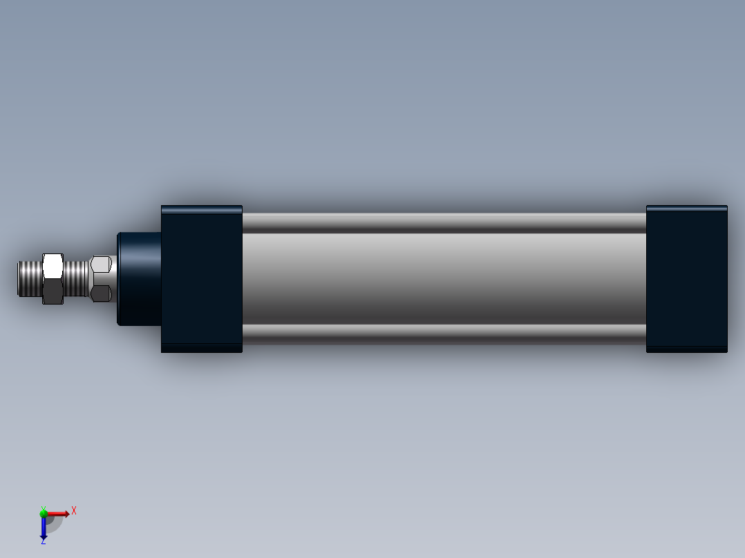 标准气缸SC40X25到SC40X1000,21个俯视图