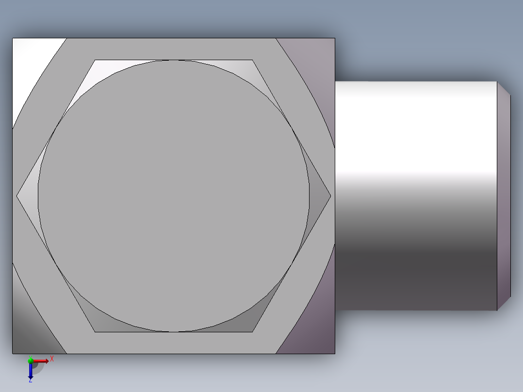 高压铰接式90度接头、1DI-16-B04俯视图