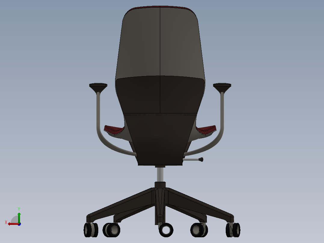 椅子、凳子(45)后视图