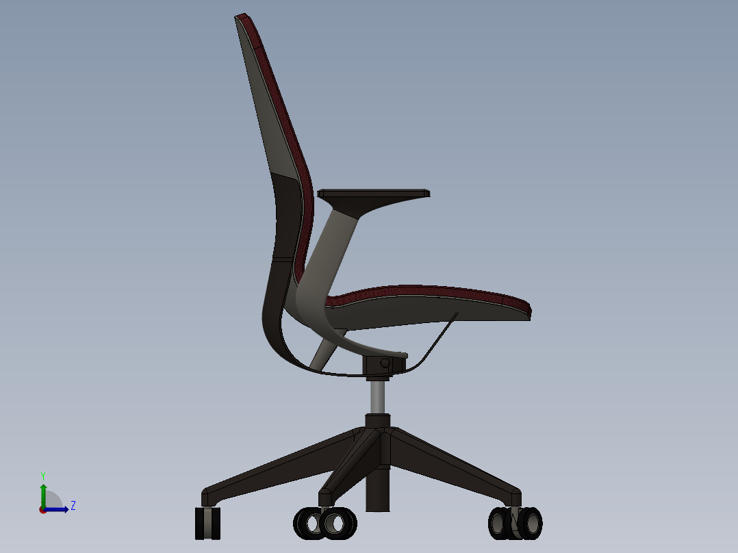 椅子、凳子(45)左视图