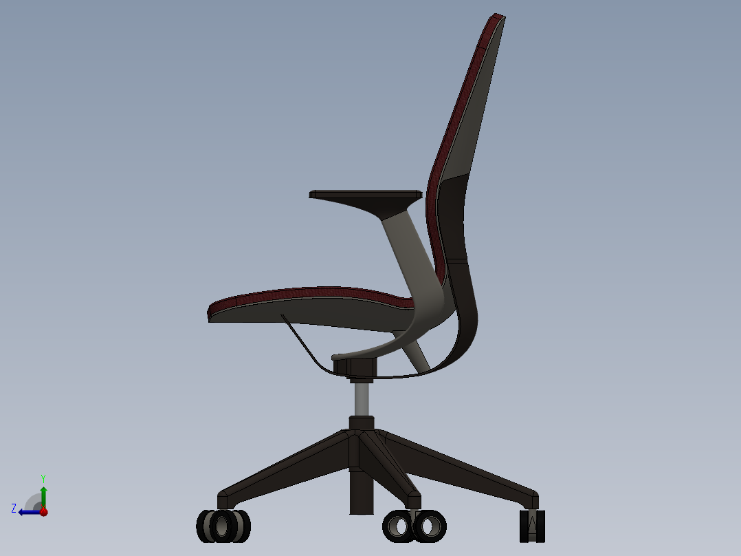 椅子、凳子(45)右视图