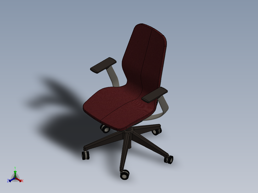 椅子、凳子(45)正等轴测图