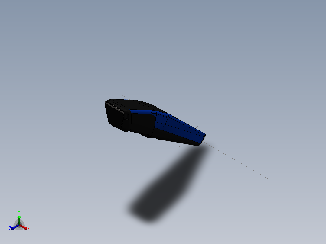 剃须刀、刮胡刀(3)正等轴测图