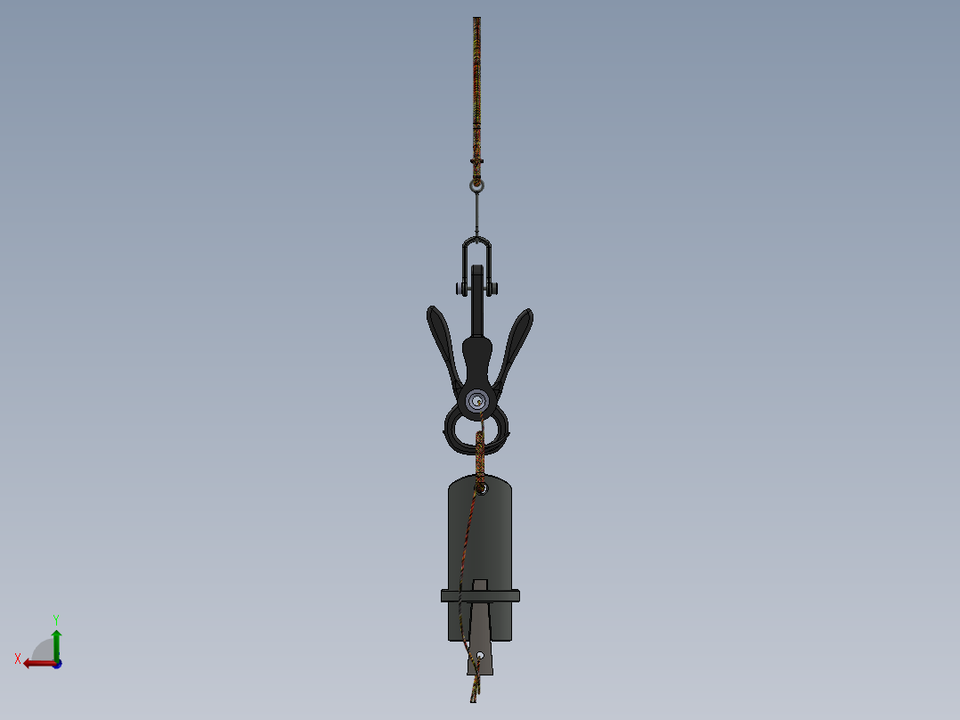 测深装置后视图