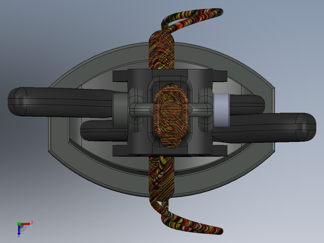 测深装置俯视图
