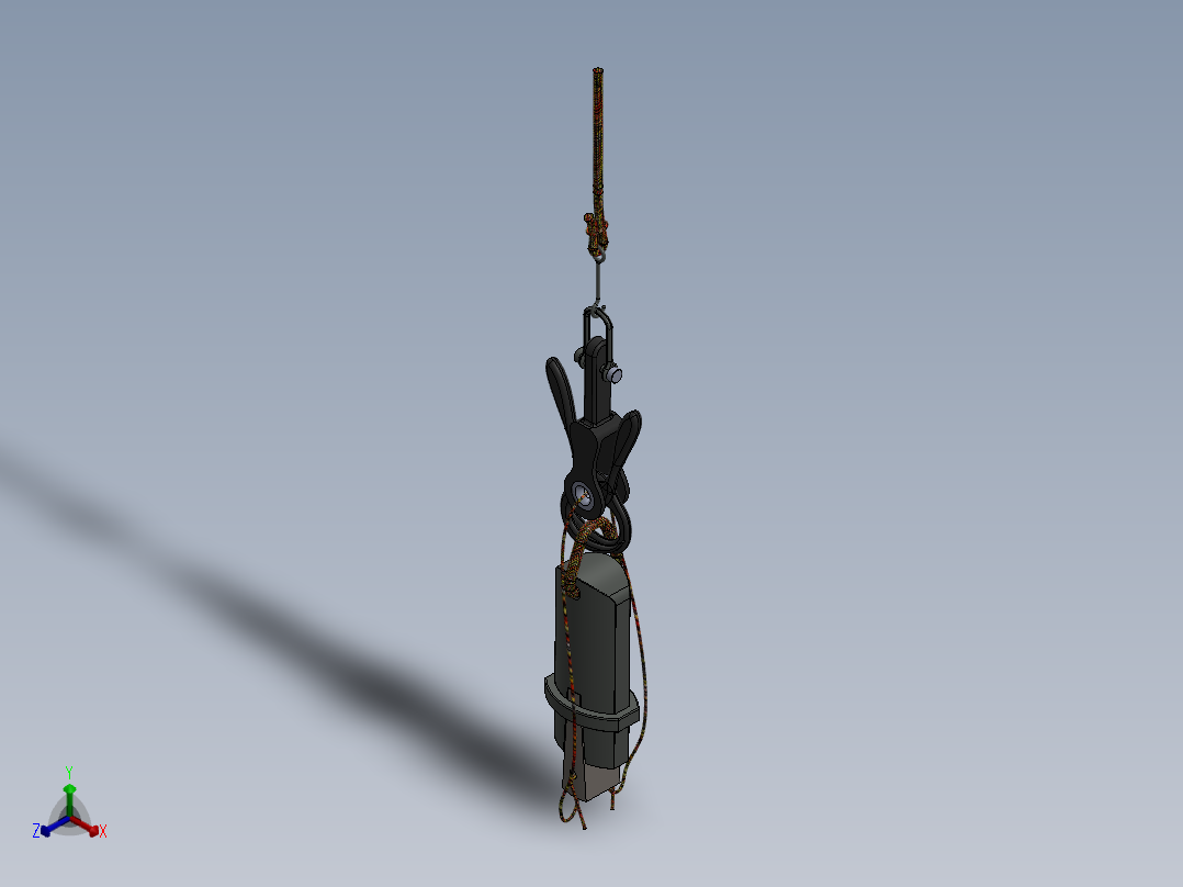 测深装置正等轴测图