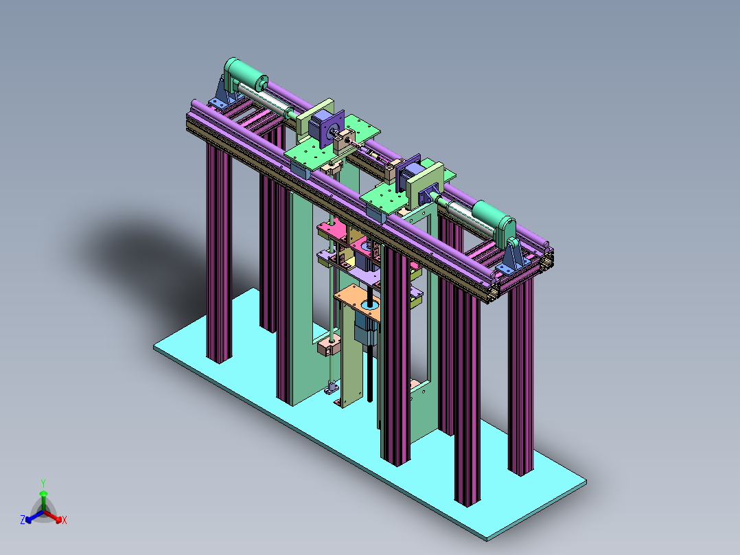 工业喷涂系统    sw22正等轴测图