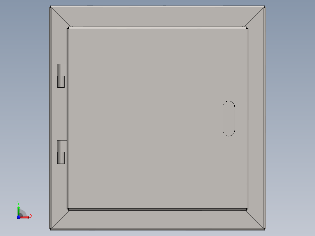 电气面板盒前视图