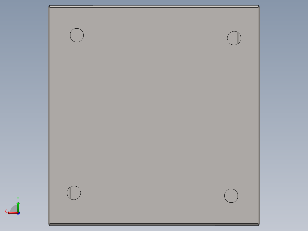 电气面板盒后视图