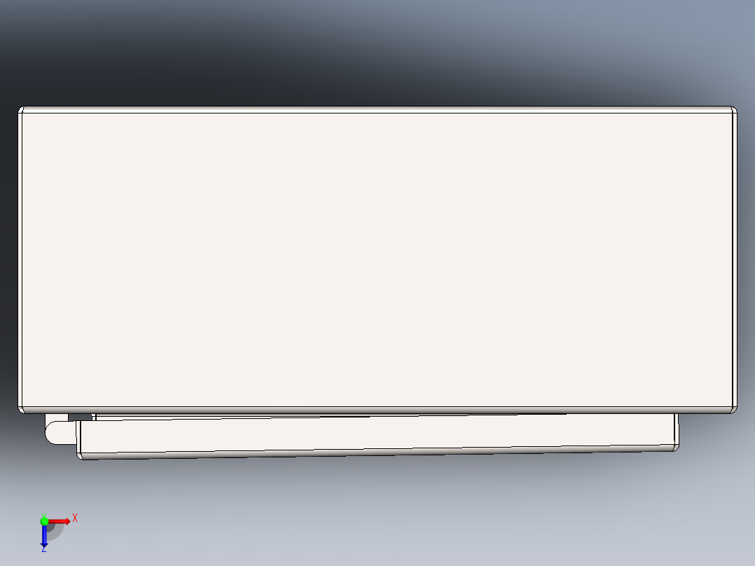 电气面板盒俯视图