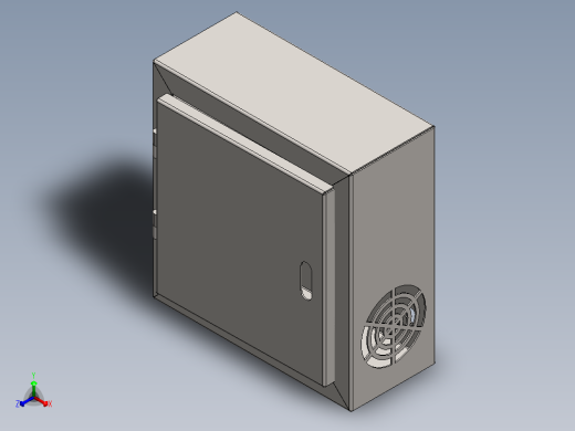 电气面板盒正等轴测缩略图