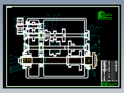 中心高为200mm的专用车床的主轴箱部件设计P=2.2kw,主电机转速1000,80,160,260,360含4张CAD图
