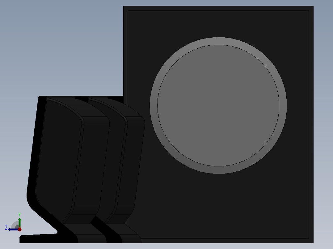 创意低音炮右视图