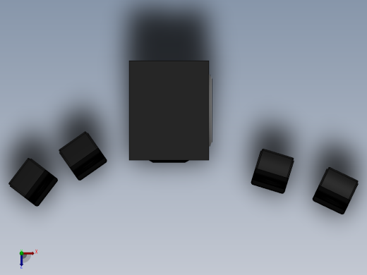 创意低音炮俯视缩略图