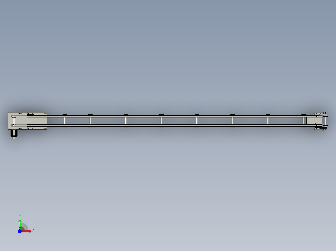 44-06-00塑壳进料流水线装配体前视图