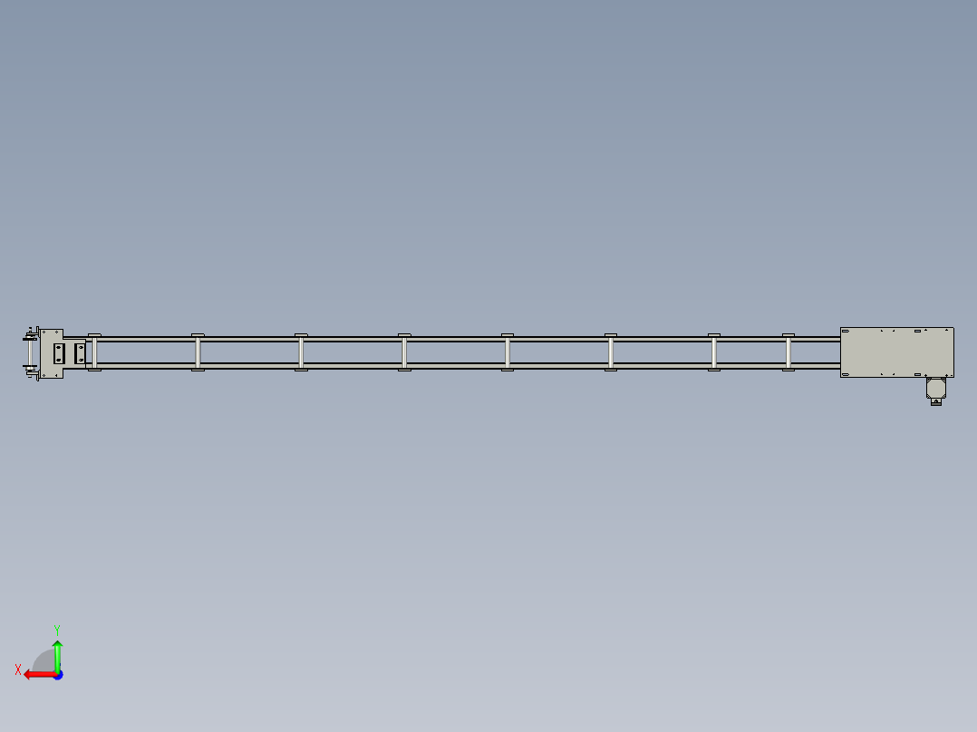 44-06-00塑壳进料流水线装配体后视图