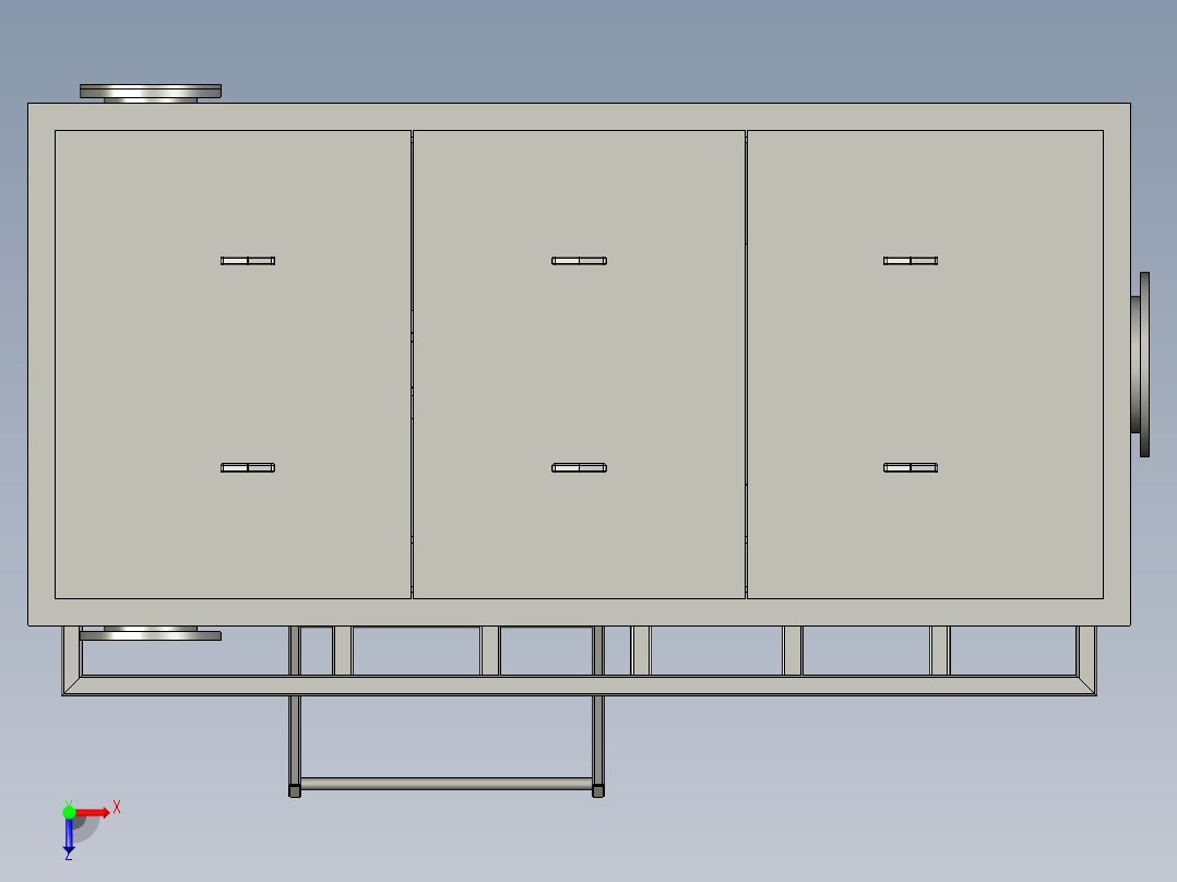 电镀设备中的电镀池俯视图