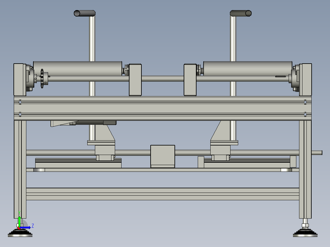 充电接口检测自动化设备设计-assy-前段滚筒线-V1左视图