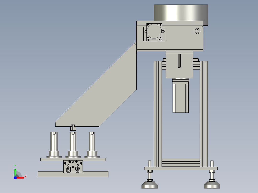 高速硬币清分系统前视图