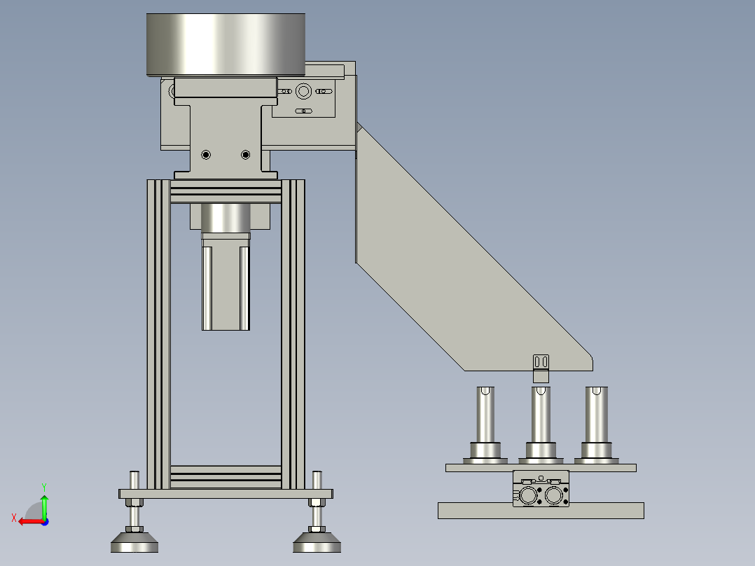 高速硬币清分系统后视图