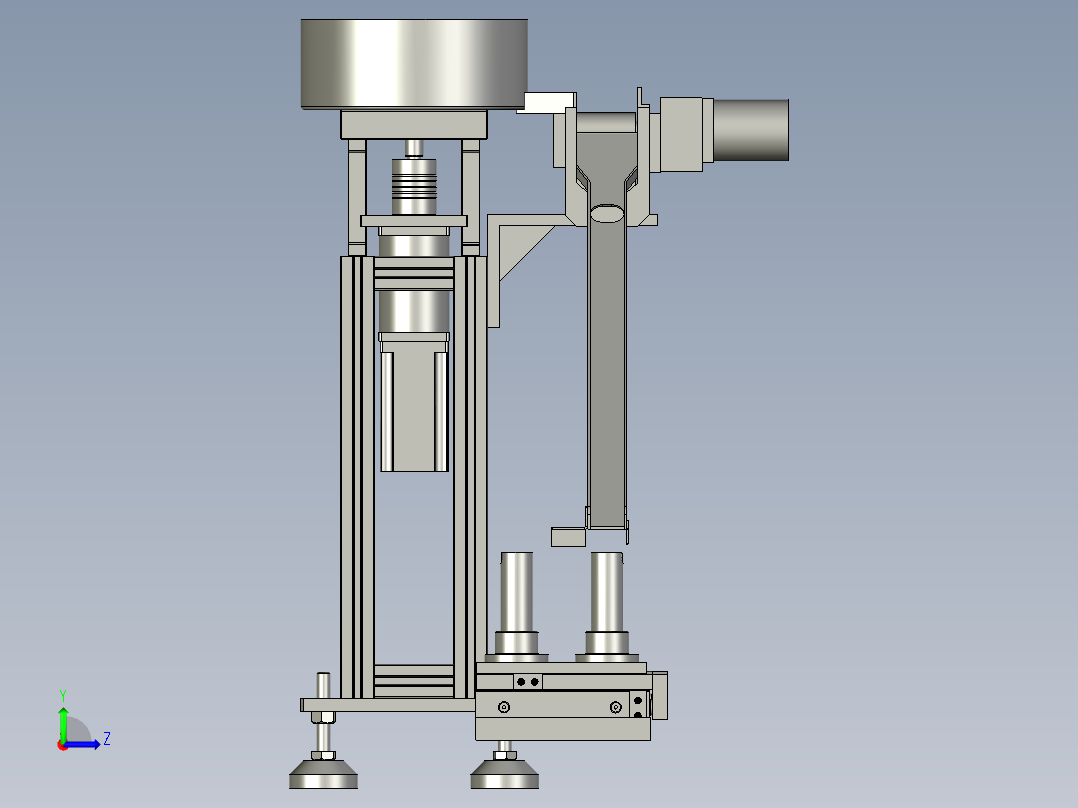 高速硬币清分系统左视图