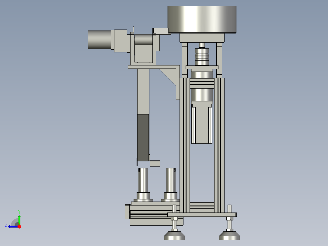 高速硬币清分系统右视图