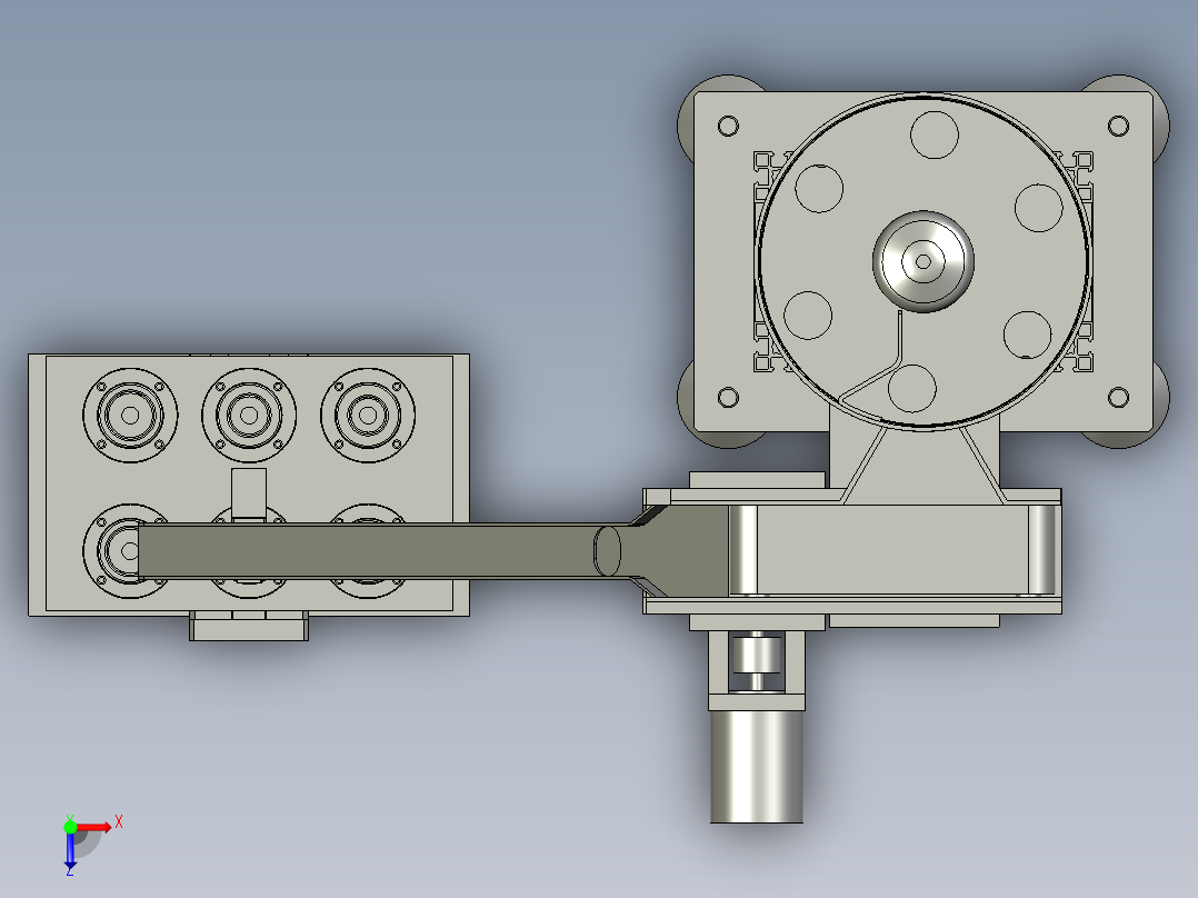 高速硬币清分系统俯视图