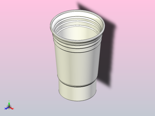 红色独饮啤酒杯