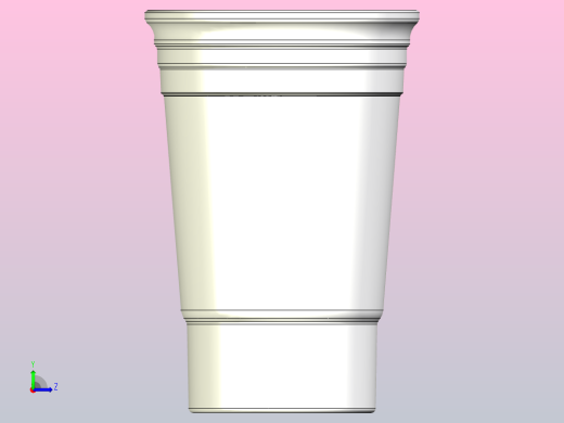 红色独饮啤酒杯左视缩略图