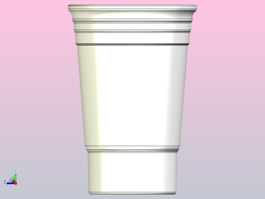 红色独饮啤酒杯右视缩略图