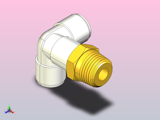 快速接头KQ2D外螺正三通接头[KQ2D10-04S]