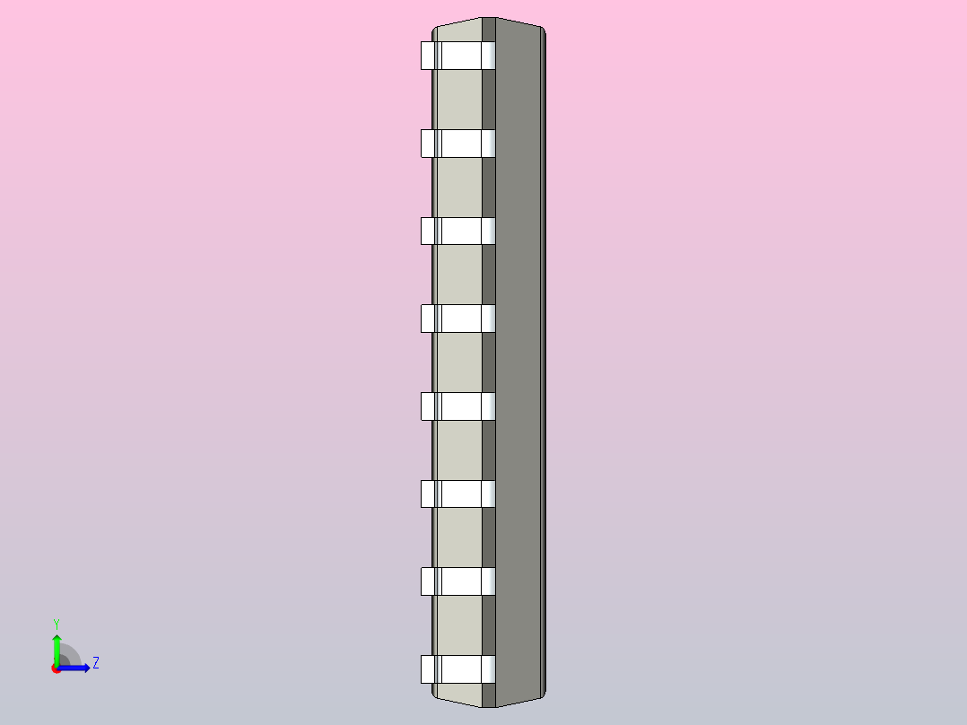 106x SOIC 封装（小外形集成电路）SOIC127P600X165-16N左视图