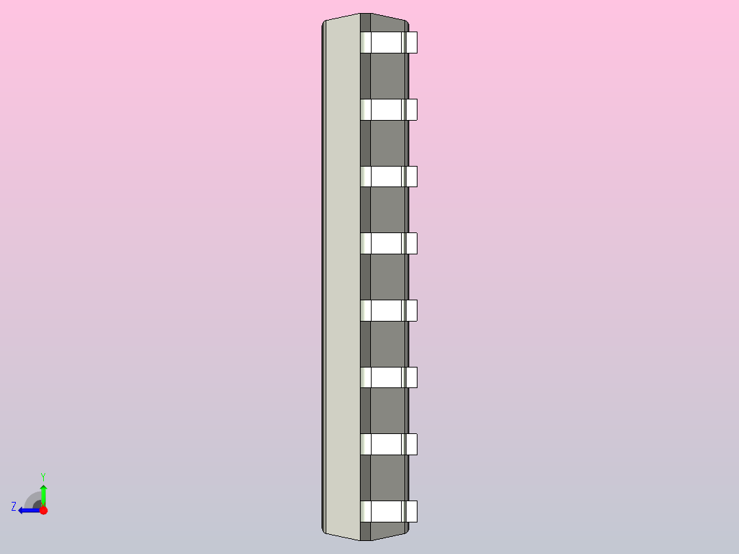 106x SOIC 封装（小外形集成电路）SOIC127P600X165-16N右视图