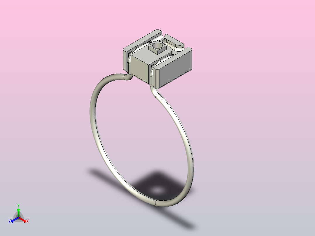 固定夹8系列D80 黑色主视图