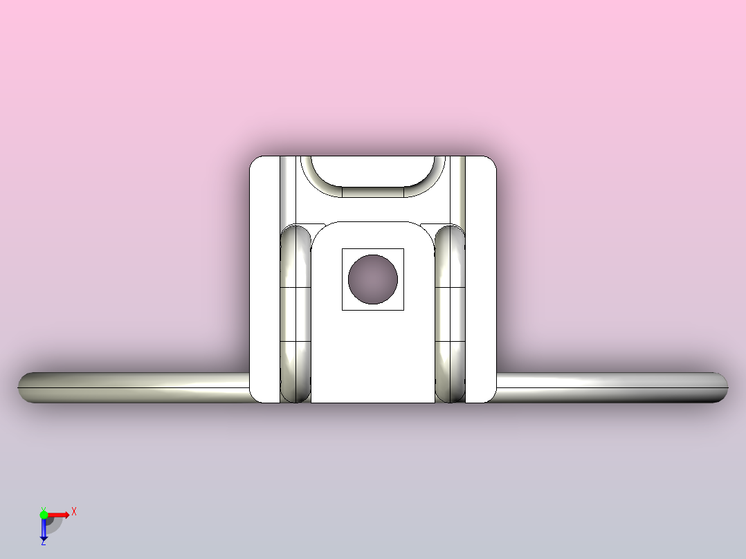 固定夹8系列D80 黑色俯视图