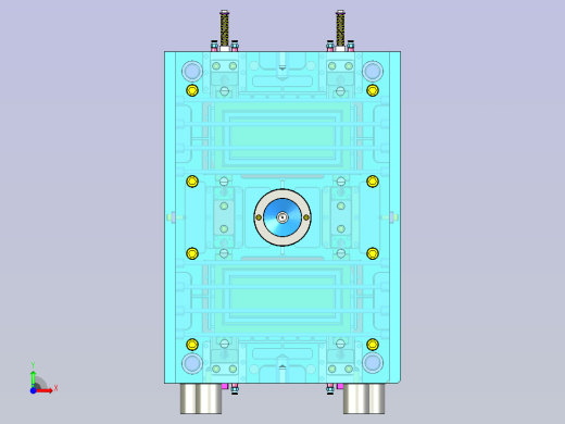 柜子侧面模具设计前视缩略图