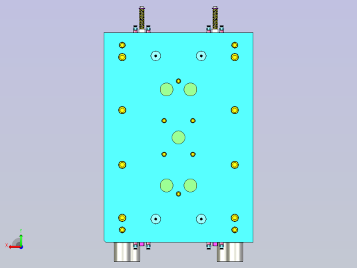 柜子侧面模具设计后视缩略图