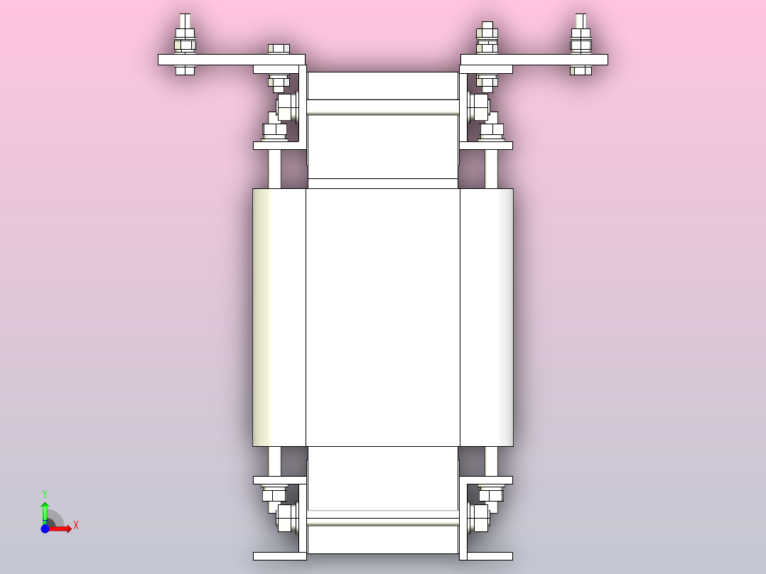SG-15三相干式变压器三维模型202010前视图