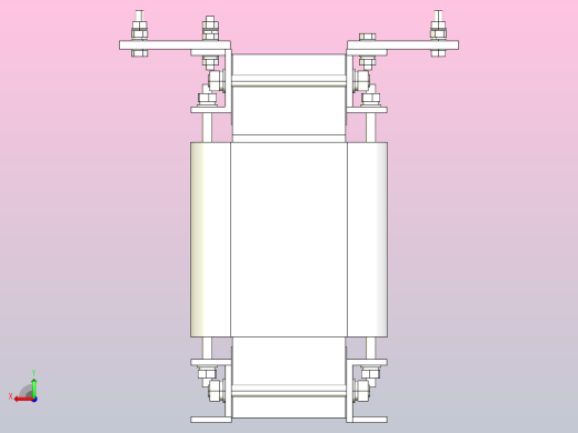 SG-15三相干式变压器三维模型202010后视缩略图