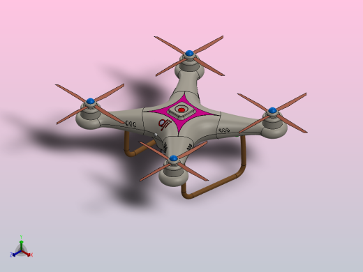 无人机身正等轴测缩略图