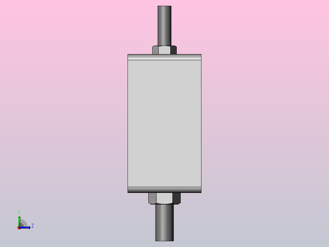 DS吊架弹簧减振器[DS-7] (2)左视图