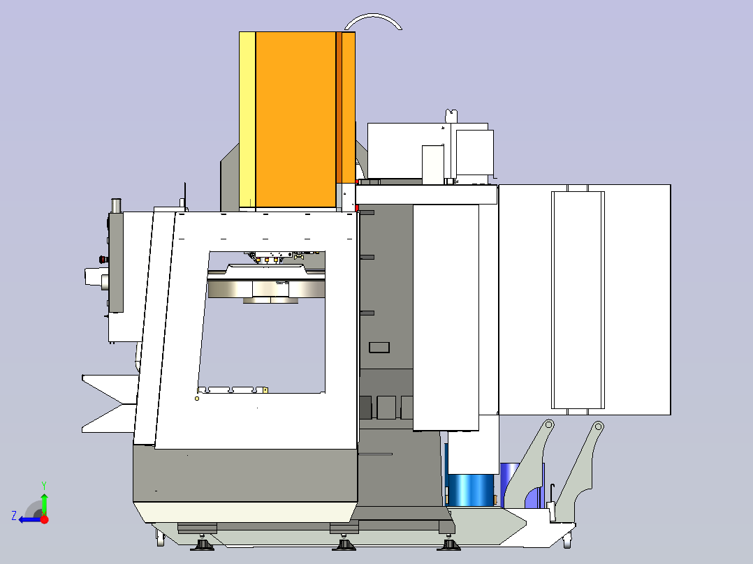 B3000090-哈斯HASS VF-1 镗床加工中心右视图