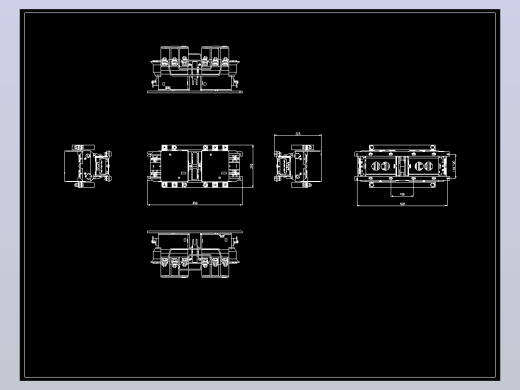 NC2-265Ns 3P交流接触器外形安装尺寸图202412