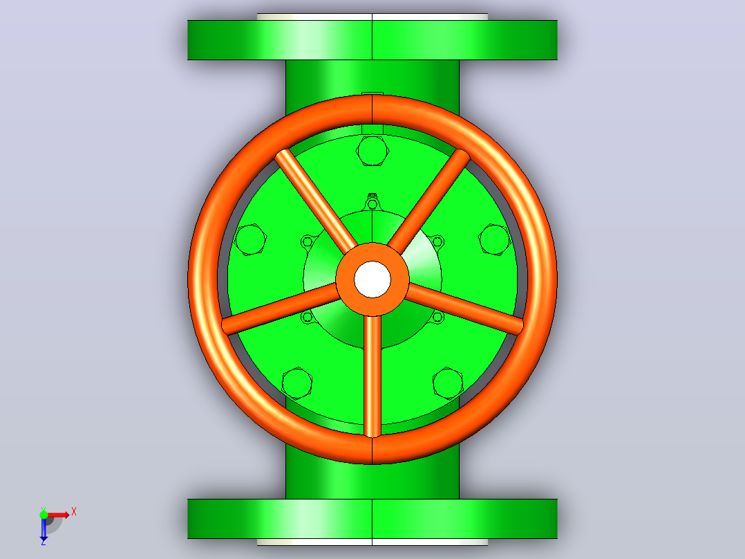 J641F46-JG6C41FX-JG9471FX-1.6MPa国标氟衬里截止阀[50]俯视图